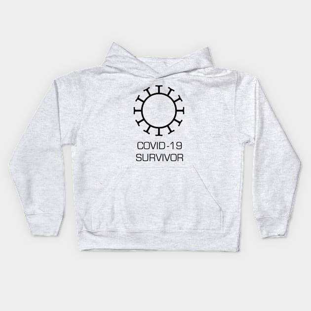 Covid-19 Survivor Kids Hoodie by OrtegaSG